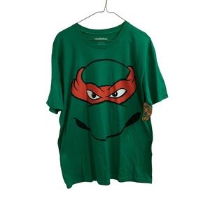 Teenage Mutant Ninja Turtles Raphael Adult T Shirt Size Large Green TMNT